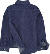Thumbnail for your product : Jean Bourget Stone-washed blue chambray shirt