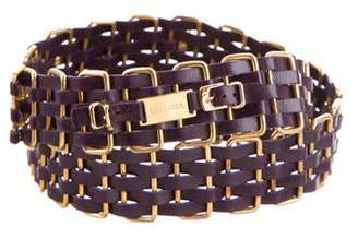 Chanel Leather Chain-Link Belt