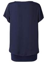 Thumbnail for your product : Skyer Post Maternity Jersey Woven Layer Top