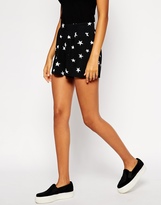 Thumbnail for your product : ASOS Culotte Shorts in Star Print