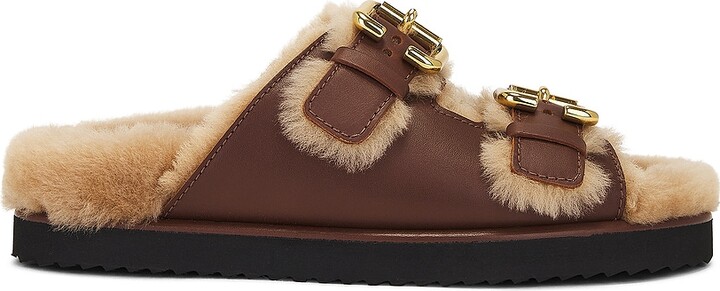 ＊CHLOE クロエ＊ Nil Shearling Leather Sandals Chloé Nil shearling-lined leather sandals Chloe