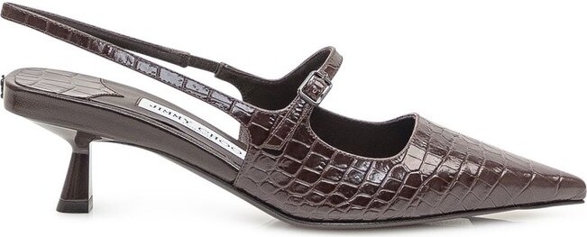 Jimmy Choo Didi 45 Embossed Slingbacks