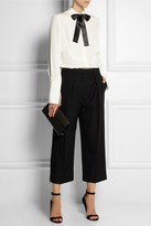 Thumbnail for your product : Alexander McQueen Bow-embellished silk shirt