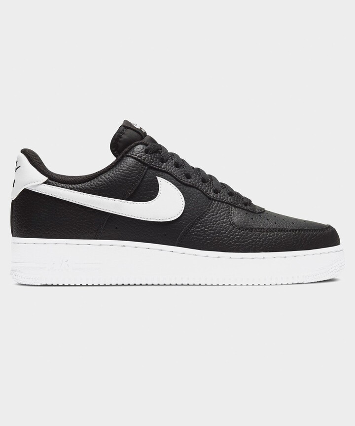 air force 1 black white swoosh