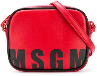 MSGM Kids logo printed cross-body bag