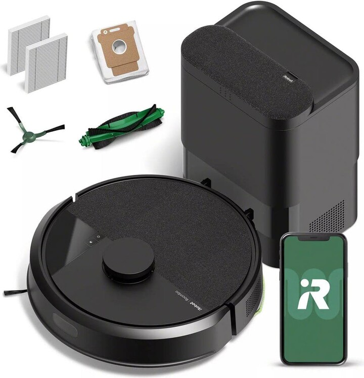 iROBOT Roomba 105 Vac 13.2 in. Robotic Vacuum with Smart Navigation Path + AutoEmpty Dock in Black