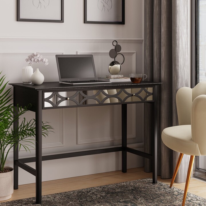 Dunelm Delphi Black Desk Black ShopStyle