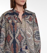 Thumbnail for your product : Etro Printed wool and silk minidress