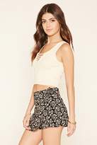 Thumbnail for your product : Forever 21 Floral Print Wrap Skort