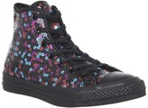 Thumbnail for your product : Converse All Star Hi Trainers Black Blue Cherry Red Sequin