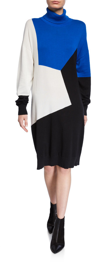 petite turtleneck dress