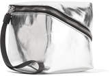 Thumbnail for your product : Proenza Schouler Cube Mini Metallic Leather Clutch - Silver
