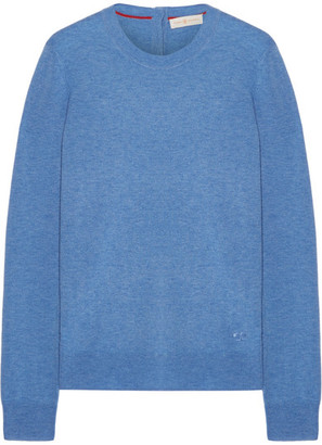 Tory Burch Iberia Cashmere Sweater - Blue