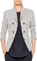 Thumbnail for your product : Akris Punto Striped Double-Breasted Blazer
