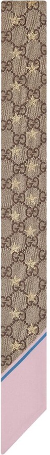 GG star-print silk scarf
