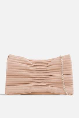 Couture Koko **Ruched Faux Leather Clutch Bag by KOKO