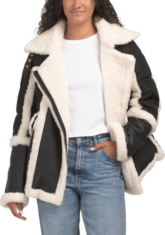 Furcoat Tj Maxx Faux Fur Jacket Women's Sherpa Long From Tj Maxx