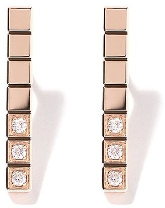 Chopard 18kt rose gold Ice Cube Pure earrings