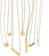 Thumbnail for your product : Sarah Chloe Cara Monogrammed 14kt Gold Necklace, 1/2"