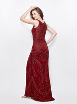 Thumbnail for your product : Primavera Couture - 3037 Beaded Jewel Neck Sheath Dress