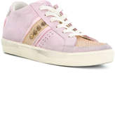 Thumbnail for your product : Leather Crown panelled sneakers