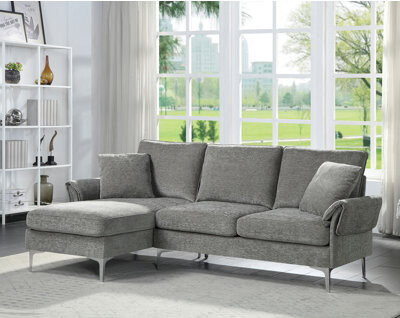 Caelin 85.38" Wide Chenille Modular Sofa & Chaise