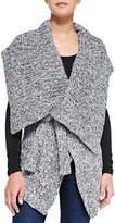 Thumbnail for your product : Blank Wraparound Cable-Knit Sweater Vest, Dark Gray