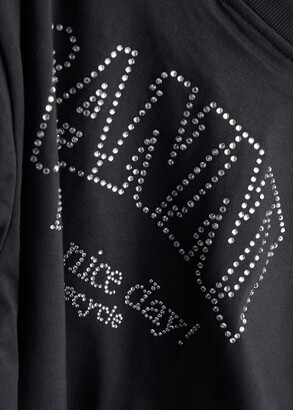 Ganni Logo-embellished Cotton T-shirt - ShopStyle