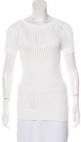 Thumbnail for your product : Derek Lam Open-Knit Short Sleeve Top