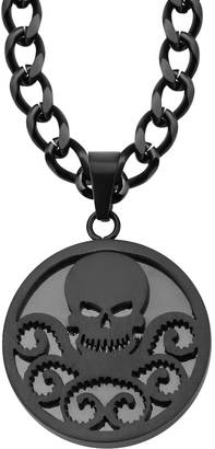 Hydra Black Ion-Plated Stainless Steel Pendant Necklace - Men
