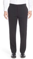 Thumbnail for your product : Hart Schaffner Marx Flat Front Solid Stretch Wool Trousers