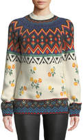 Thumbnail for your product : Alanui Alanui Jacquard Cashmere Pullover Sweater