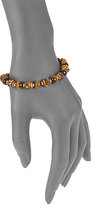 Thumbnail for your product : Gucci Bamboo, Tiger's Eye & Sterling Silver Beaded Bracelet