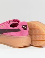 Thumbnail for your product : Puma Trace Platform Trainers In Pink And Black