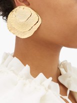Thumbnail for your product : Joelle Kharrat - Jongleur Gold-plated Disc Earrings - Gold