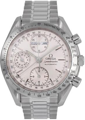 Omega Pre-Owned Speedmaster Reduced Triple Calendar Silver Dial Stainless Steel Mens Watch Ref 3521.3