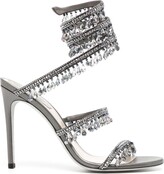 Thumbnail for your product : Rene Caovilla Chandelier Crystal-Pearl 105mm sandals