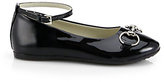 Thumbnail for your product : Gucci Girl's Charlotte Patent Leather Ballet Flats