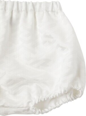 Versace Cotton & viscose dress w/ diaper cover