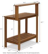 Thumbnail for your product : Ebern Designs Mcswain Outdoor Hardwood Potting Bench