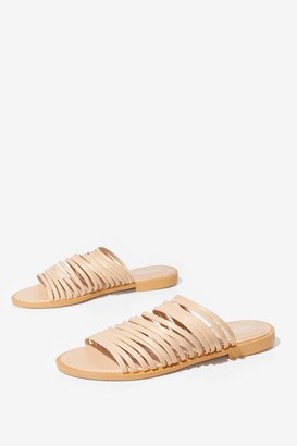 Nude Strappy Sandals | Shop the worldâs largest collection of fashion | ShopStyle