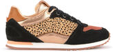 Thumbnail for your product : Pepe Jeans Leopard suede leather sneakers