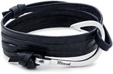 Thumbnail for your product : Miansai Leather Hook Bracelet, Navy