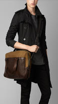 Thumbnail for your product : Burberry Nylon And Leather Soft Briefcase