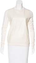 Thumbnail for your product : Theory Leather-Paneled Wool Sweater