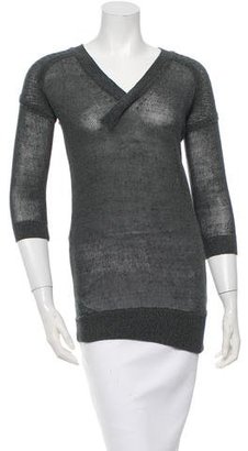 VPL Cutout-Accented V-Neck Sweater