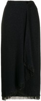 Thumbnail for your product : Valentino Pre-Owned Beaded Fringe Hem Midi Skirt