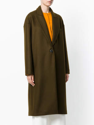 Erika Cavallini V-neck lapel coat