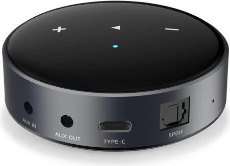 WiiM MINI AirPlay 2 Receiver Chromecast Hi-Res Audio WiFi Multiroom Streamer, Works with Alexa, Siri, Google