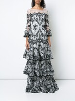 Thumbnail for your product : Marchesa Notte Embroidered Lace Gown